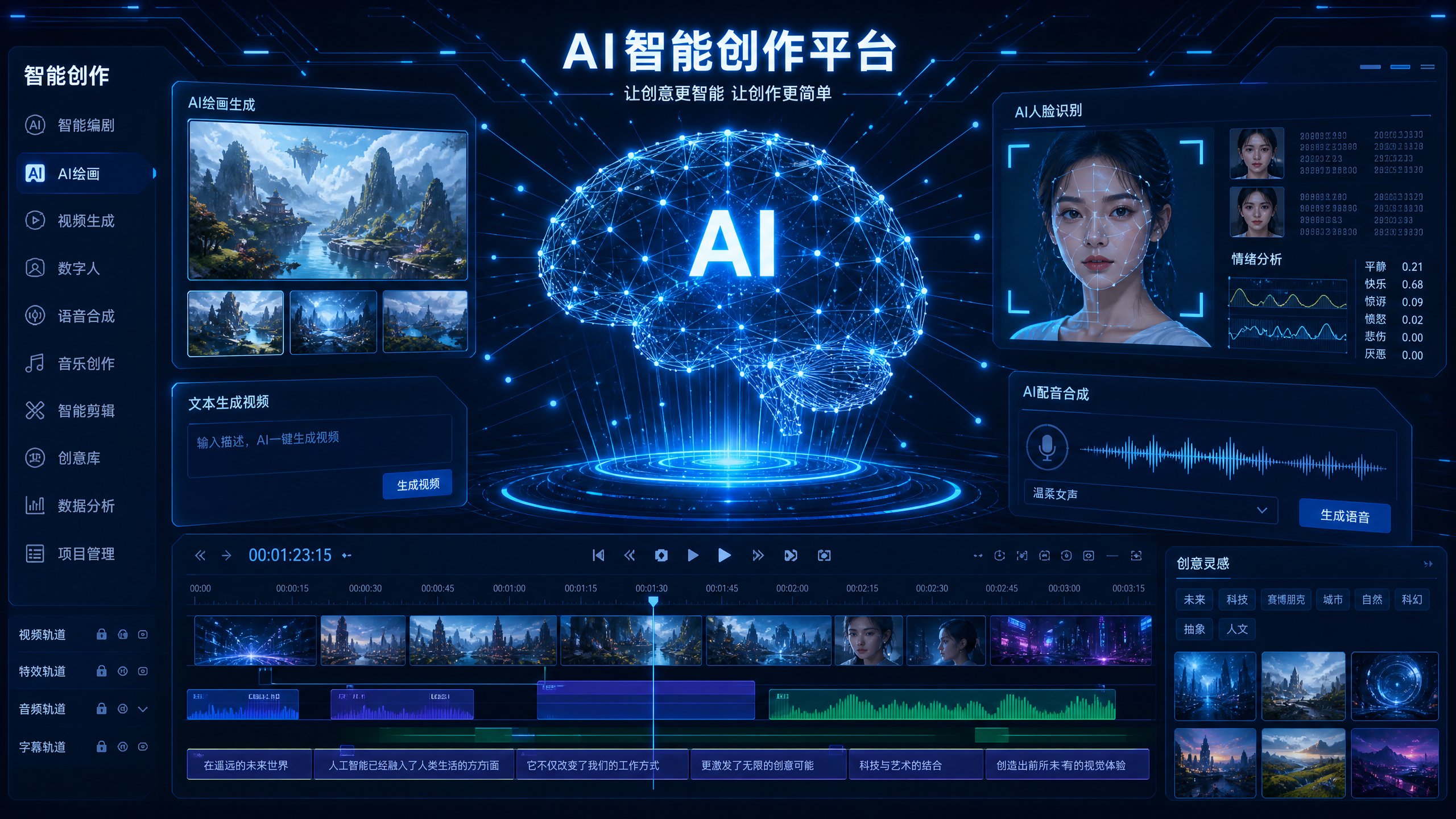 小蓝视频AI传媒剪辑教程演示